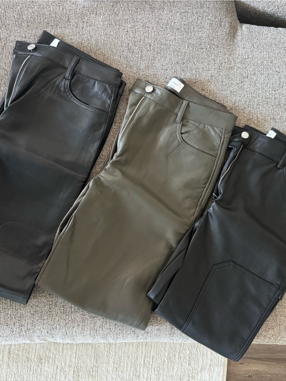 3 Aritzia Leather Pants